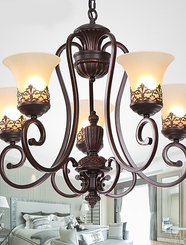  pandantiv cu led 67 cm lampă pandantiv design candelabru metal vopsit finisaje moderne 220-240v