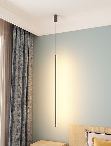  1-ضوء 80 سنتيمتر قلادة led ضوء تصميم واحد بسيط معدن مطلي التشطيبات المتاجر / المقاهي الحديثة غرفة الطعام 110-120 فولت 220-240 فولت