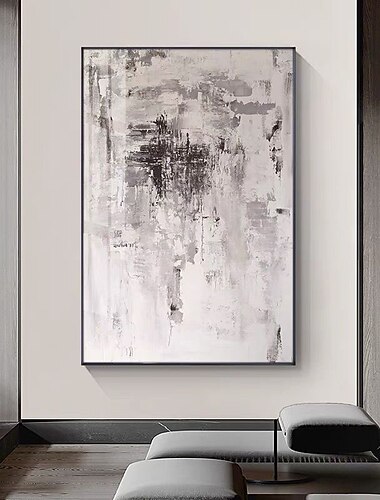  هانغ رسمت النفط الطلاء رسمت باليد عمودي تجريدي مناظر طبيعية معاصر الحديث بدون إطار داخلي