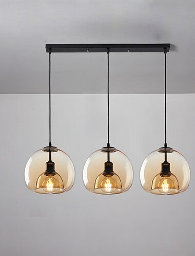  75/35 cm globe design cluster design hanglamp led metalen vintage stijl globe gegalvaniseerde geschilderde afwerkingen vintage country 220-240v