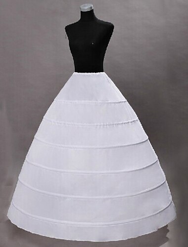  Classic Lolita 1950s Gothic Medieval Petticoat Hoop Skirt Tutu Under Skirt Crinoline Ankle Length Princess Outlander Women\'s Christmas Wedding Party Wedding Guest Adults Teen Petticoat
