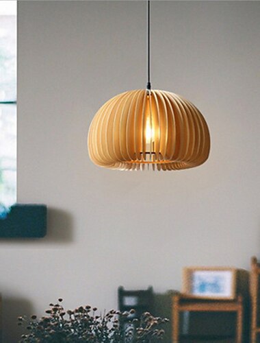 תליון אור לד תליון פנס עיצוב וינטג ' / כפרי לחדר אוכל / חנויות / בתי קפה עץ / במבוק 220-240v