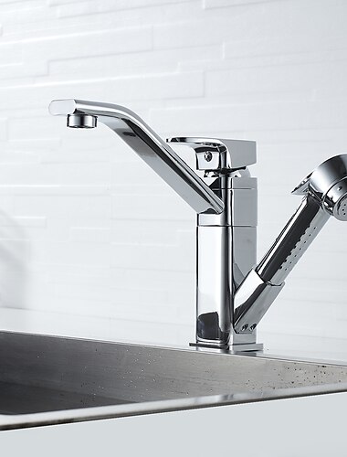  baderomsvask armatur - roterbar / uttrekkbar malt finish sentersett enkelthaandtak to hullsbadkraner