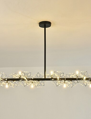 אור תליון לד 105 ס"מ עיצוב יחיד מתכת בסגנון מודרני מסוגנן בסגנון פרחוני מצופה גימורים צבועים led נורדי בסגנון 220-240v