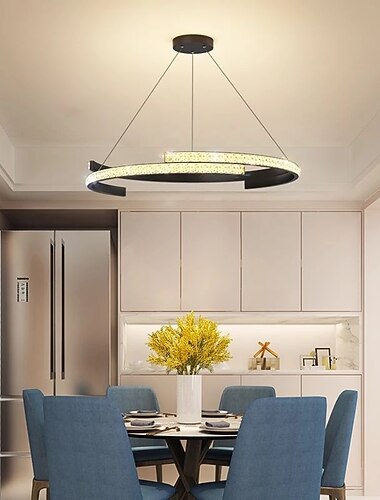  50/60 cm yksittäinen kattokruunu metalli taiteellinen tyyli moderni tyyli tyylikäs maalattu viimeistely johti moderniin 220-240v