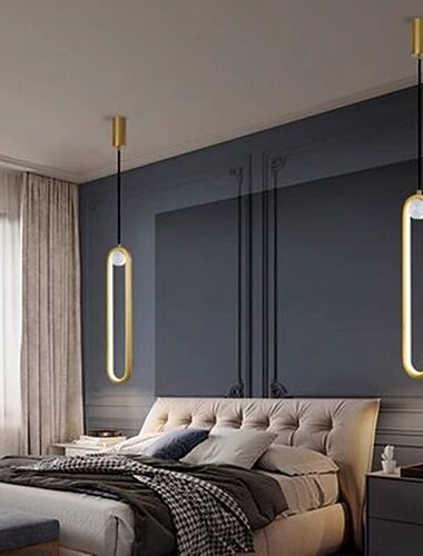  40 سم led قلادة ضوء تصميم واحد سبائك الألومنيوم نمط رسمي حديث أنيق مطلي التشطيبات غرفة الطعام غرفة نوم أضواء 110-240 فولت