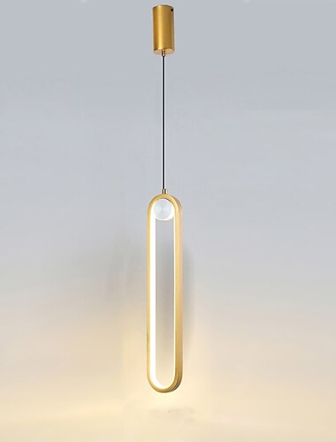  8.3 ס"מ עיצוב יחיד תליון אור סגסוגת אלומיניום צבועה בגימור led בסגנון נורדי 220-240v