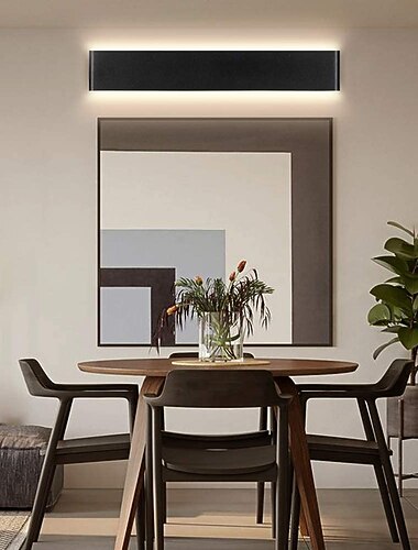  Lightinthebox 1-lichts 31/46/61cm led-wandlamp anti-glare mat ontwerp binnenwandkandelaar moderne stijl armaturen badkamer slaapkamerverlichting 10w 16w 22w ac100-240v