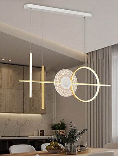  105 cm lustre design unique en metal style artistique style moderne finitions peintes elegantes led moderne 110-240 v