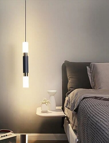  1 אור 4 ס"מ תאורת תליון עיצוב מינימליסטי led מודרנית בגימורים צבועים מתכת משרדי חדר אוכל חדר שינה תאורת תליון 110-120v 220-240v