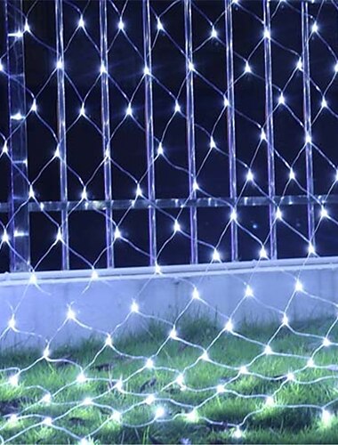  led net string licht ip65 6mx4m 3mx2m led flexibele netto fairy string licht 880led 200led mesh string licht voor tuin yard kleurrijke decoratie eu ons uk plug ac110v 220v 230v