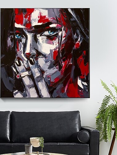  رسمت باليد النفط اللوحة mondern لوحة تجريدية سكين وجه جدار الفن غرفة المنزل الديكور توالت قماش no إطار غير متمدد