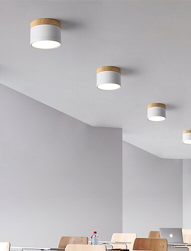  9 cm enkelt design innfelt taklamper aluminium led nordisk stil 220-240v