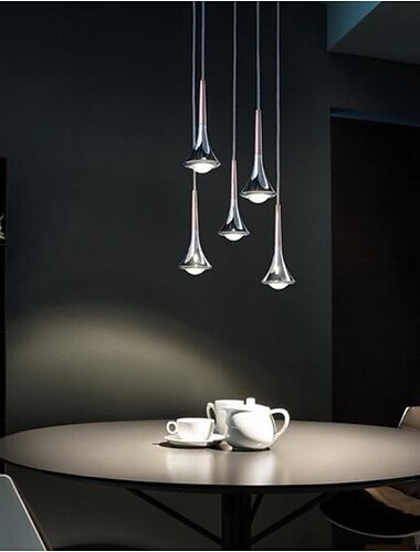  Pingente de led de 9 cm linha de luz design metal galvanizado acabamentos pintados moderno 220-240v