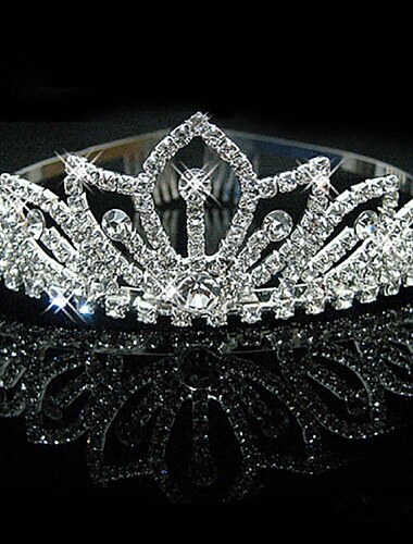  Crown Tiaras Alloy Wedding Special Occasion Valentine\'s Day Valentine Sweet With Acrylic Diamond Crystal / Rhinestone Headpiece Headwear