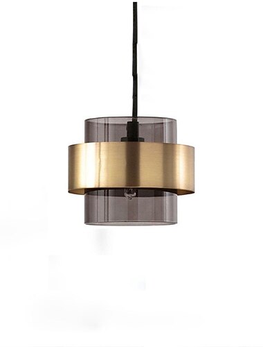 18 cm led pendel enkelt design metal moderne stil cylinder malet finish moderne nordisk stil 220-240v