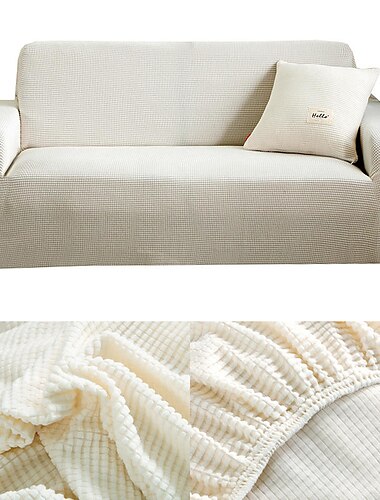  stretch sofföverdrag överdrag vinröd jacquard elastisk sektionssoffa fåtölj loveseat 4- eller 3-sits L-form mjuk, tålig, tvättbar (ett gratis fodral)