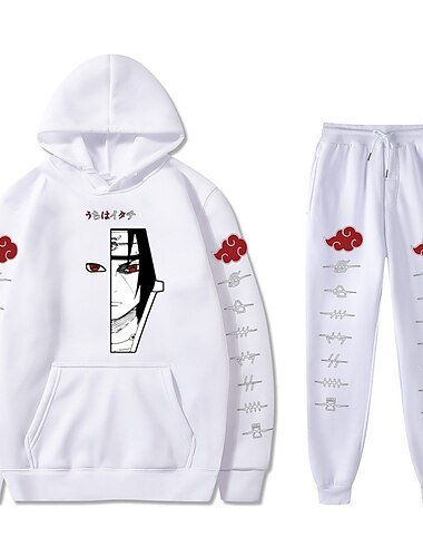  Inspired by Naruto Akatsuki Pants Outfits Hoodie Anime Harajuku Graphic Kawaii Pants For Men\'s Women\'s Unisex Adults\' Hot Stamping 100% Polyester