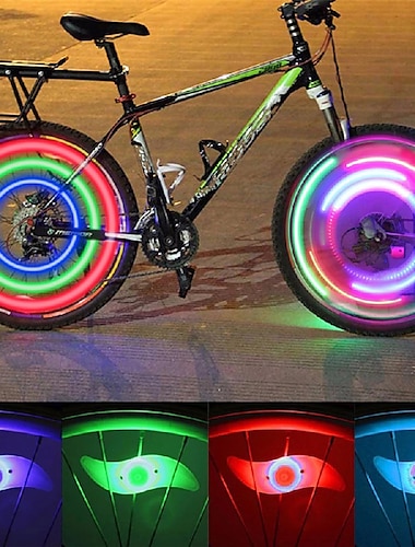  LED Bike Light Safety Light Wheel Lights Mountain Bike MTB Bicycle Cycling Waterproof Multiple Modes CR2032 Battery Cycling / Bike / IPX-4