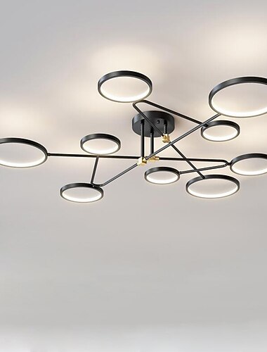  142 cm dimbare plafondlampen led metaal moderne stijl geschilderde afwerkingen modern 220-240v