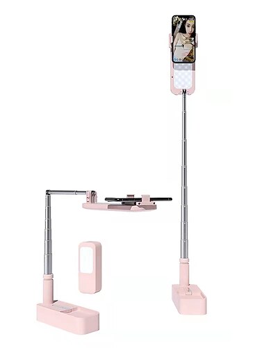  Supporto per Telefono Portatile Luce LED Regolabili Porta telefono per Casa Da scrivania Selfie / Vlogging / Streaming live Compatibile con iPad Tablet Tutti i Telefoni Appendini per cellulare