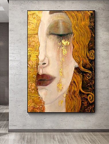 Hang-Dipinto ad olio Dipinta a mano Verticale Astratto Ritratti Moderno Classico Senza telaio interno (senza cornice) Hang-Dipinto ad olio Dipinta a mano Verticale Astratto Ritratti Moderno Classico Senza telaio interno (senza cornice)