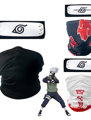  Mask Cosplay Accessories Inspired by Naruto Anime Cosplay Accessories Mask Lycra Men\'s Women\'s Halloween Costumes
