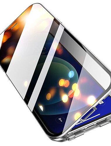  telefon Etui Til iPhone 17 Pro Max 17 Air 16 15 14 Pro Max Plus 13 12 11 Pro Max Mini Magnetisk adsorptionsetui Dobbeltsidet Anti kig Beskyttelse af kameralinser Helfarve Metal