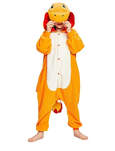  Enfant Pyjama Kigurumi Charizar Animal Combinaison de Pyjamas Terylene Cosplay Pour Garcons et filles Carnaval Pyjamas Animale Dessin anime Fete / Celebration Les costumes / Collant / Combinaison