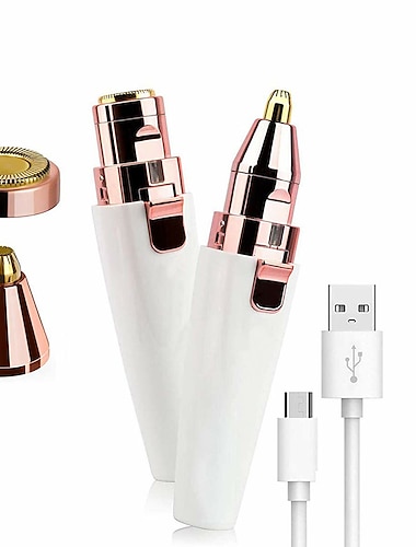  recortador de cejas electrico, maquinilla de afeitar indolora especifica para mujeres, mini maquinilla de afeitar de cejas recargable por usb, depiladora portatil, depiladora facial, luz led