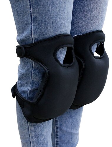 havearbejde luge og beskære blomstergrene knæbeskyttere hjemme tømrerarbejde svamp beskyttelse knælende