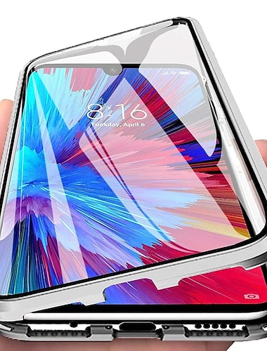 هاتف غطاء من أجل سامسونج جالاكسي S24 S23 S22 S21 الترا بلس A34 أ 54 S20 A32 A52 حالة الامتزاز المغناطيسي حماية كاملة للجسم ضد الغبار جهتين مضاعفتين شفاف زجاج مقوى معدن