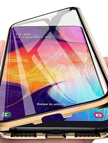  טלפון מגן עבור סמסונג גלקסי S26 אולטרה פלוס S25 S24 S23 S22 S21 FE S21 Ultra Plus S20 A14 A34 כיסוי מלא מארז ספיחה מגנטי ומגן מסך מגנטי מגן גוף מלא שקוף זכוכית משוריינת מתכת