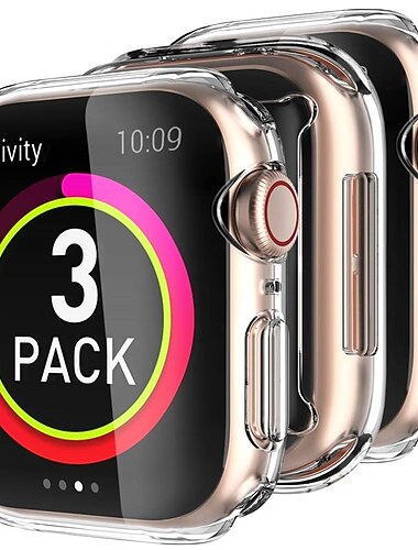 3 قطع ووتش حامي الشاشة متوافق مع Apple  iWatch Series 8/7/6/5/4/3/2/1 / SE حاميات شاشة الخصوصية دقة عالية حساس للمس زجاج مقسي اكسسوارات ساعة