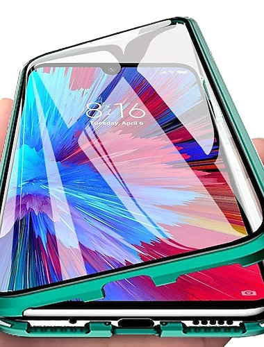 טלפון מגן עבור סמסונג גלקסי S26 אולטרה פלוס S25 S24 S23 S22 S21 Ultra Plus S20 A32 כיסוי מלא מארז ספיחה מגנטי ומגן מסך מגנטי דו צדדי שקוף זכוכית משוריינת מתכת