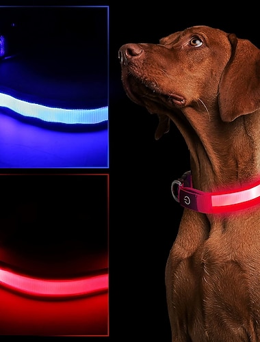  Pet Dog Collar Light Up Collar Strobe / Flashing Camouflage Terylene Green Pink Red Blue