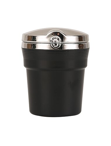 scrumieră auto portabilă detașabilă din inox autovehicul auto scrumieră țigară scrumieră cu led albastru indicator luminos fără fum pentru mașină suport de pahare birou acasă accesorii interior auto