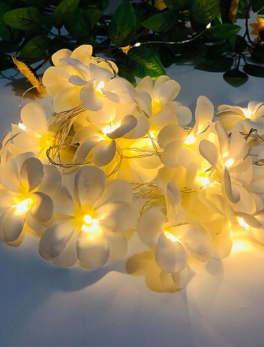  Blomformad LED Fejlampor Ljussträngar 3M-20LEDS 1.5M-10LEDs Girlang Ljus Bröllop Parti Trädgård Hem Semester Dekoration