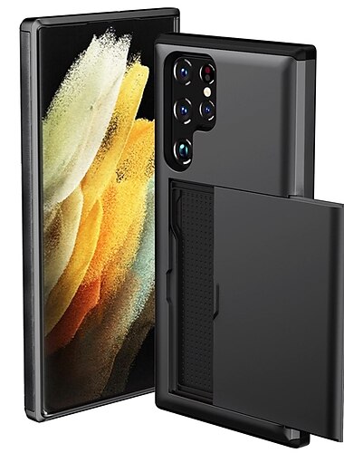  Puhelimen kuori Samsung Galaxy S24 S23 S22 S21 S20 Plus Ultra S25 Ultra Takakansi Korttituki Iskunkestävä Kiinteä Värikäs TPU
