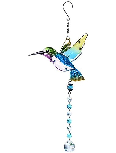 atrapasoles pájaro bola de cristal prisma ventana visera fabricante de arcoíris colgante atrapasol
