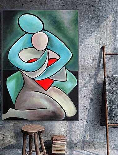 Mintura main peinture à l'huile sur toile mur art décoration moderne figure abstraite photo pour la décoration intérieure roulé sans cadre non étiré peinture Mintura main peinture à l'huile sur toile mur art décoration moderne figure abstraite photo pour la décoration intérieure roulé sans cadre non étiré peinture