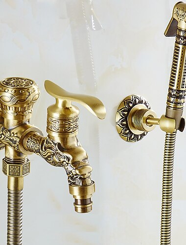 الحمام بيديت دش البخاخ النحاس المرحاض الدوش الصحي تنظيف رئيس مجموعة الحنفية