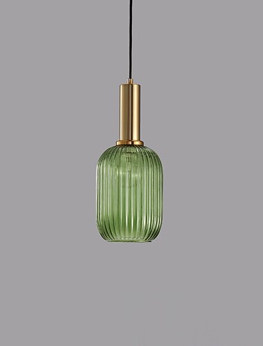 13 cm led pendel ø lys glas metal galvaniseret moderne nordisk stil 85-265v