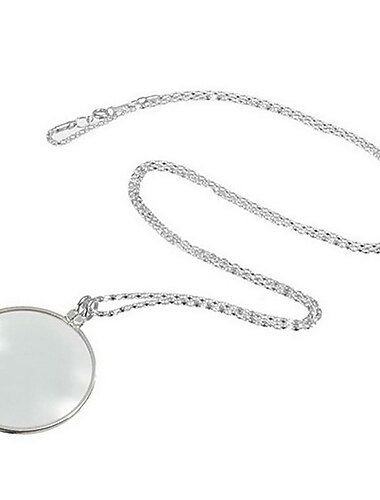  collier monocle decoratif avec loupe loupe pendentif collier en argent plaque or chaine pour les femmes bijoux