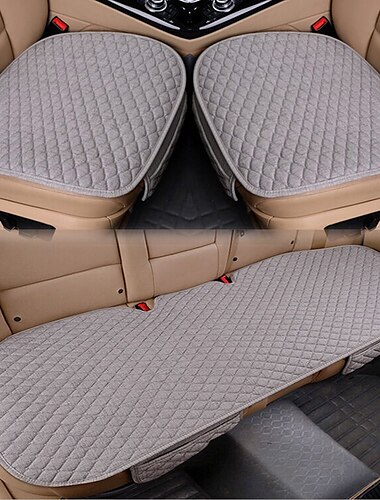 Cojin del asiento inferior para Asientos delanteros Banco trasero Transpirable Facil de Instalar para Todoterreno / Coche