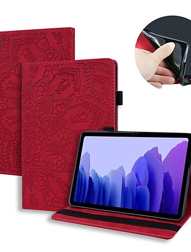Tablet Etuier Til Samsung Galaxy Tab S8 S7 11'' S6 Lite A8 10.5'' A7 Lite 8.7'' A7 A 8.0" 2022 2021 2020 Med stativ Vend Blyantholder Blomst PU Læder