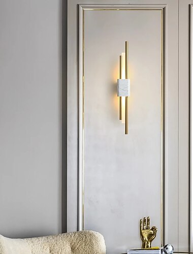 Applique murale moderne led fond de marbre applique hôtel escalier couloir chambre lampe de chevet salon