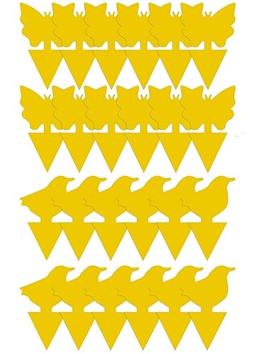 24 sztuk muszki owocowe i grzyby komarów żółty lepki bug zabójca owadów do wewnątrz i na zewnątrz zwalczanie szkodników owadów ogród silny klej roślin