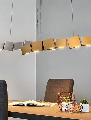 120 سم قلادة فانوس تصميم قلادة ضوء معدن مطلي بالكهرباء حديث 220-240 فولت