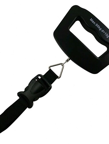 משקל מטען דיגיטלי 50 ק"ג/10 גרם מזוודה ניידת אלקטרונית נסיעות שוקלת עם תאורה אחורית מאזני תליית נסיעות אלקטרוניים רצועה/וו אופציונלי